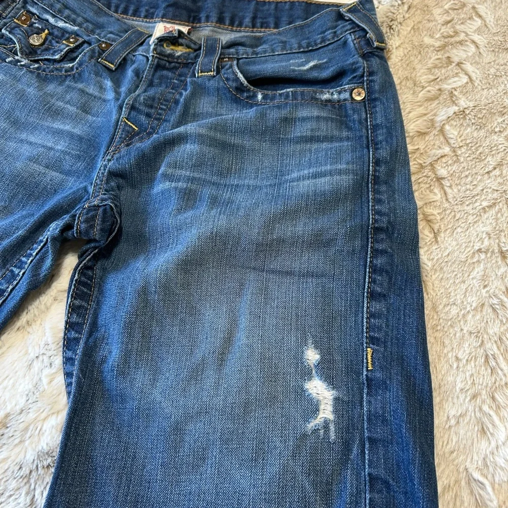 True Religion Riley Blue Denim Bermuda Shorts size 29 - Picture 2 of 11